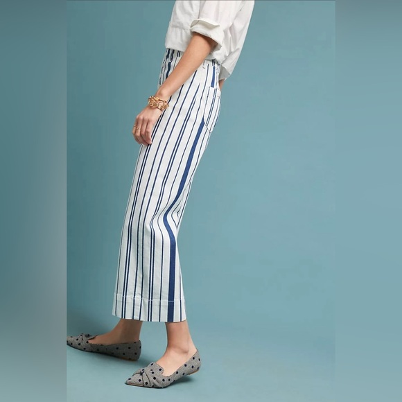Anthropologie Capitaine Striped Wide Leg Pants - Picture 9 of 10